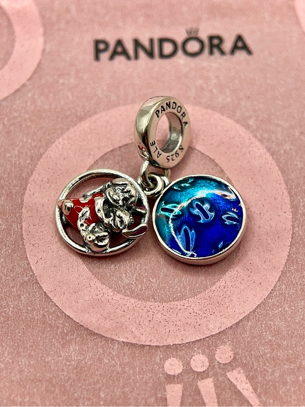 Pandora Disney Lilo & Stitch Family Double Dangle Charm